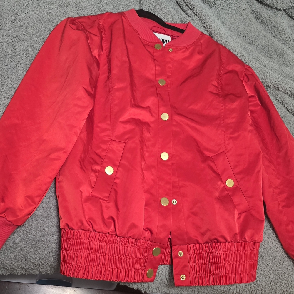 Victoria's Secret Red Bomber Jacket